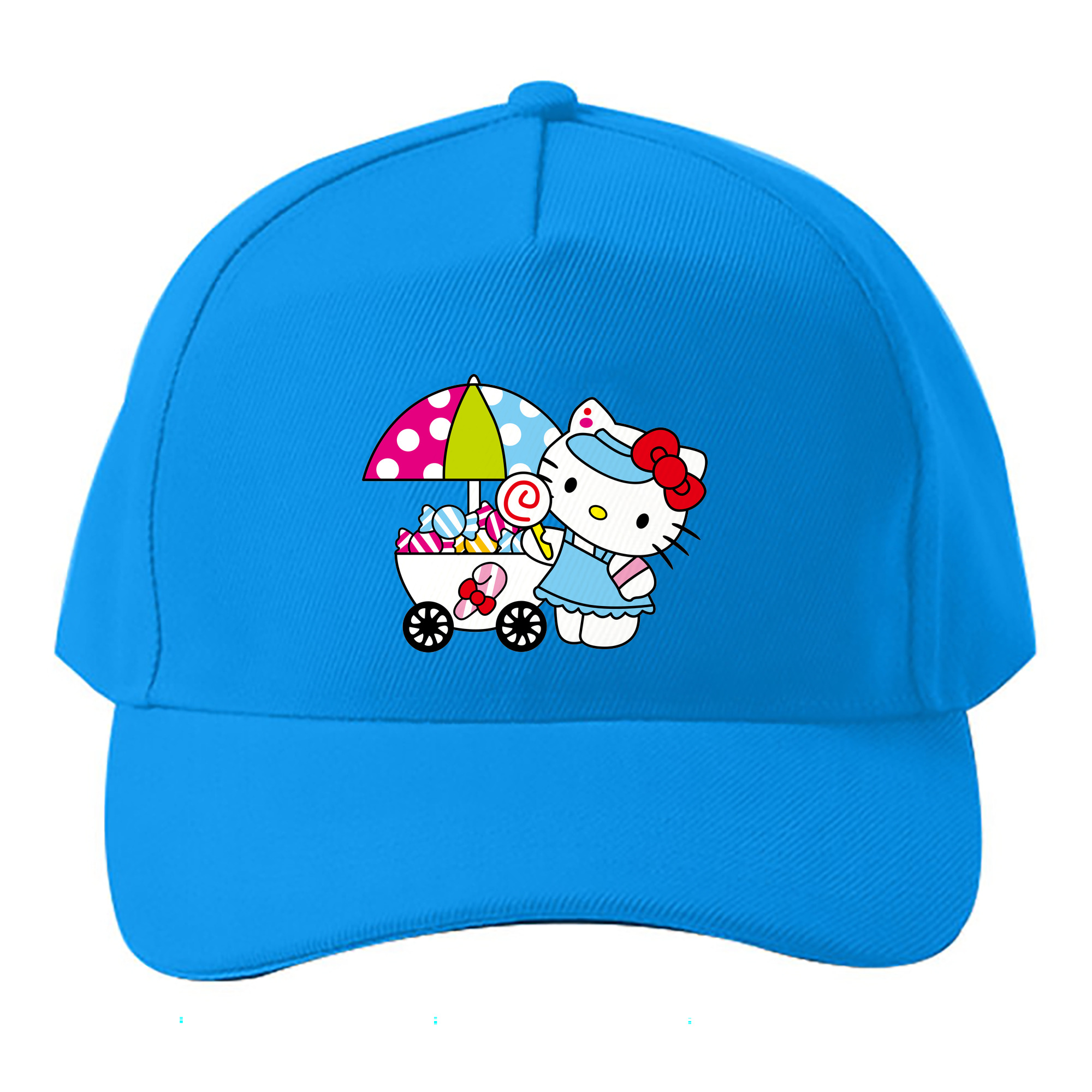 （画像用） Hello Kitty ハローキティ ベースボールキャップ 綿100％ 男女兼用 帽子 スポーツ